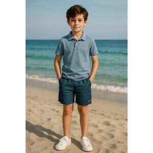 NWT Univibe Boy's Pull On Shorts Green S